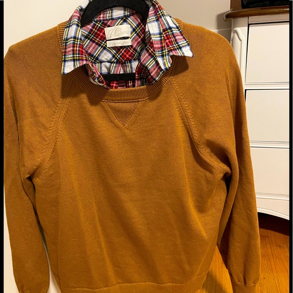 J. Crew Sweaters - ❤️ EUC J.Crew Cotton Cashmere Pullover Sweatshirt heather Camel - SIZE MEDIUM